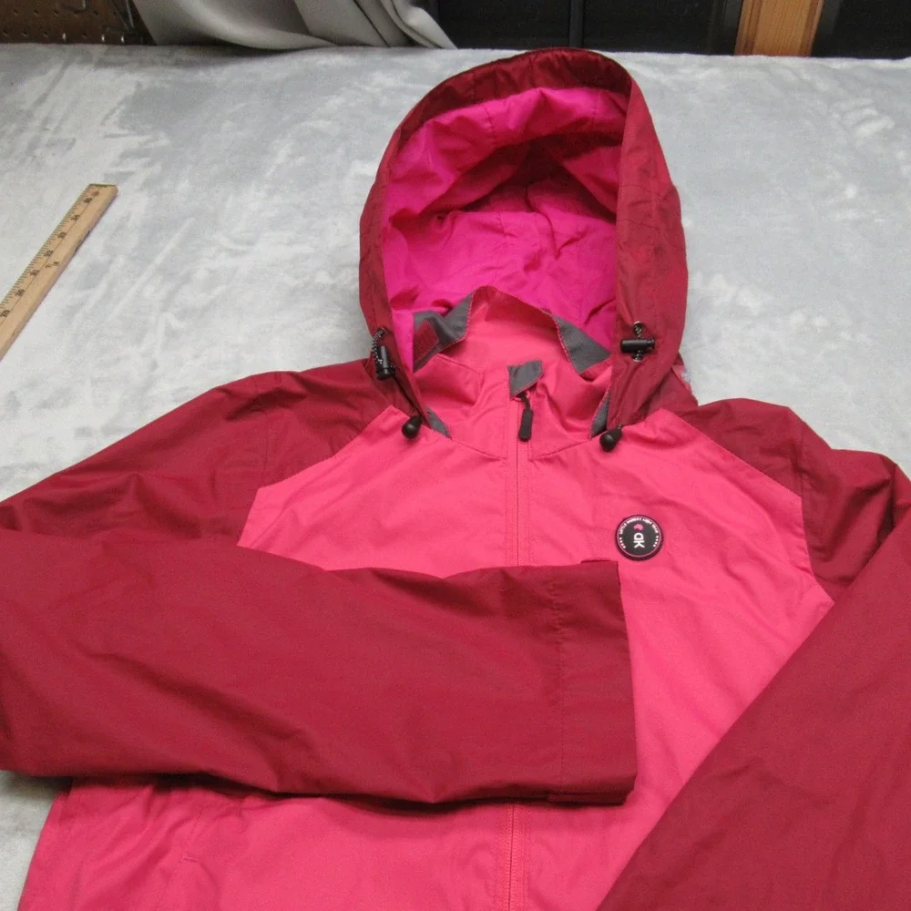 Little Donkey Andy Jacket Womens Small Pink Purple Hooded Water‎ Resistant Rain
